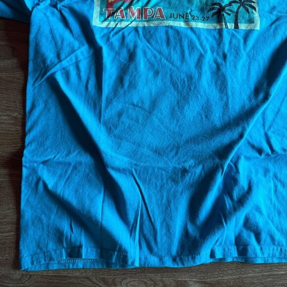 Hanes 2018 Awhonn Convention Tampa Florida Teal T-shirt Size L - Picture 5 of 14
